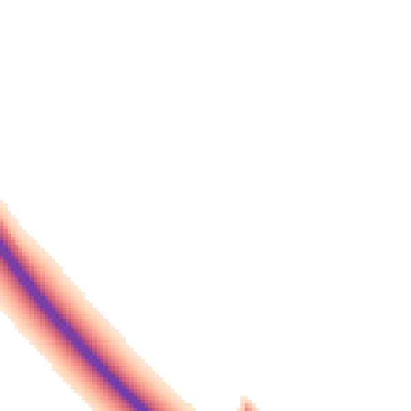 Night-time road noise heatmap for NG23 5EW