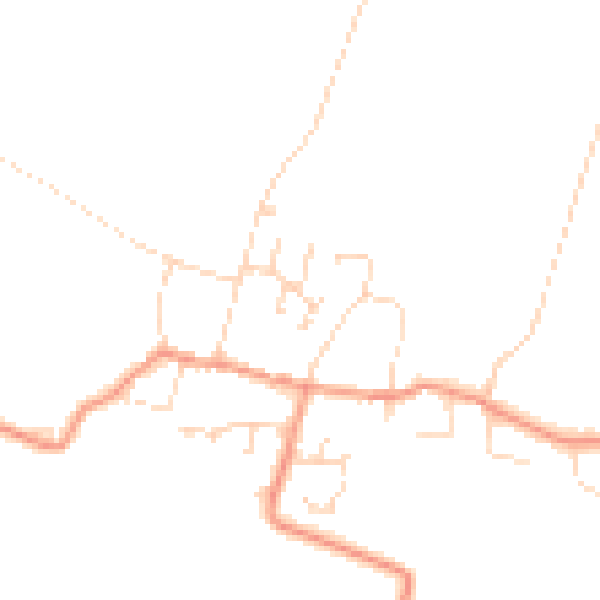 Daytime road noise heatmap for NG23 5FG