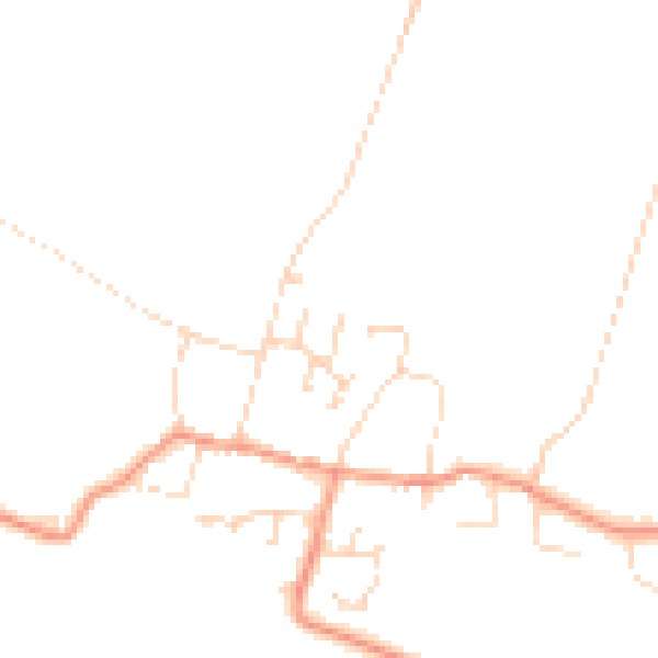 Daytime road noise heatmap for NG23 5FJ