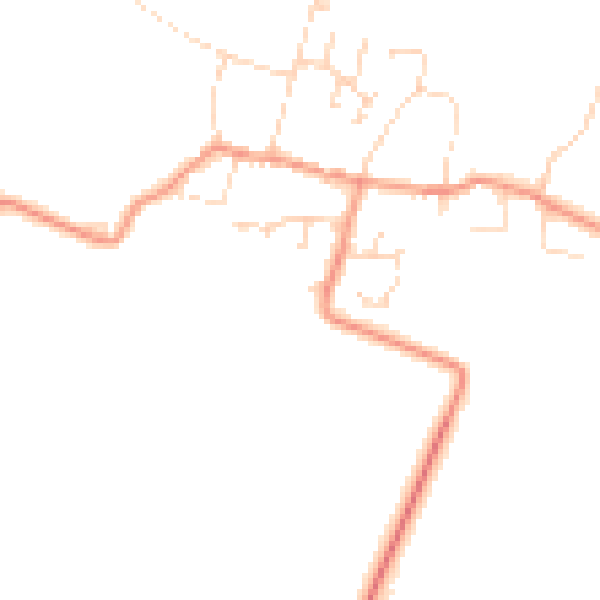 Daytime road noise heatmap for NG23 5FS