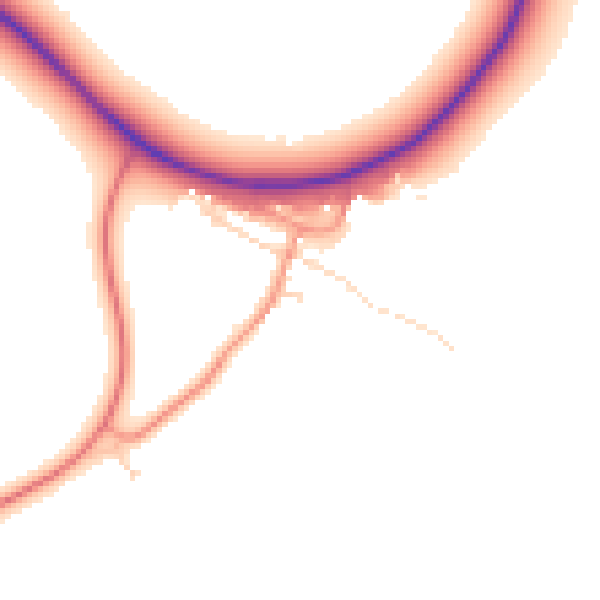 Daytime road noise heatmap for NG23 5FW