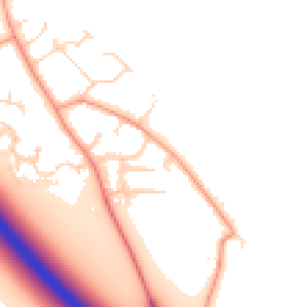 Daytime road noise heatmap for NG23 5GF