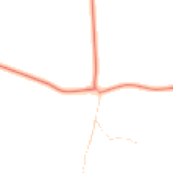 Daytime road noise heatmap for NG23 5HG