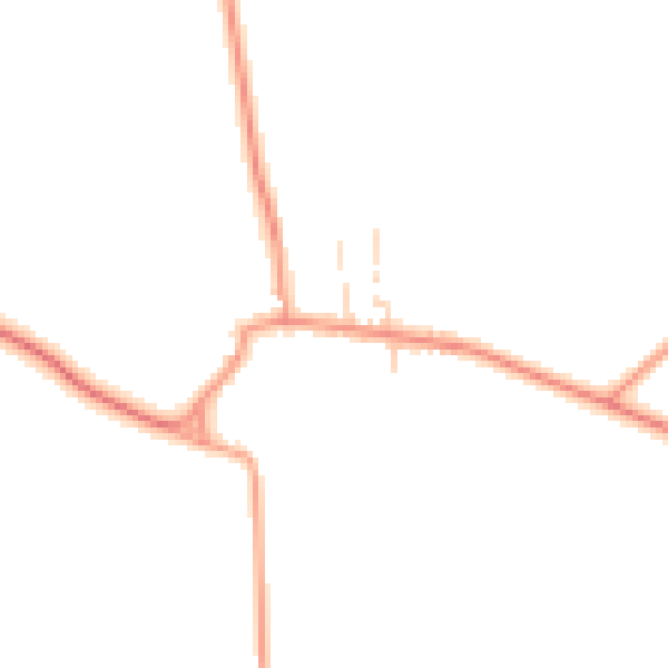 Daytime road noise heatmap for NG23 5HU