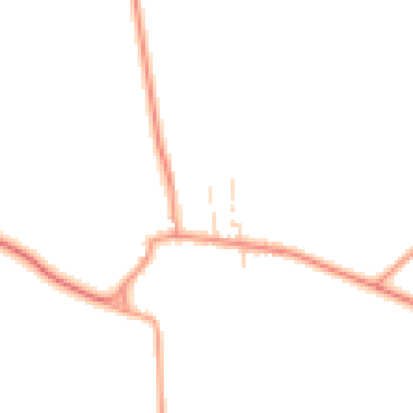 Daytime road noise heatmap for NG23 5HY
