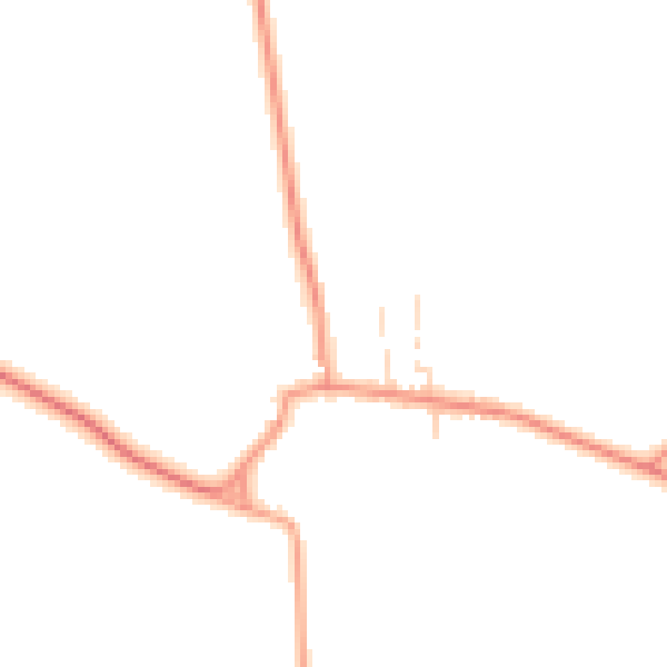 Daytime road noise heatmap for NG23 5HZ