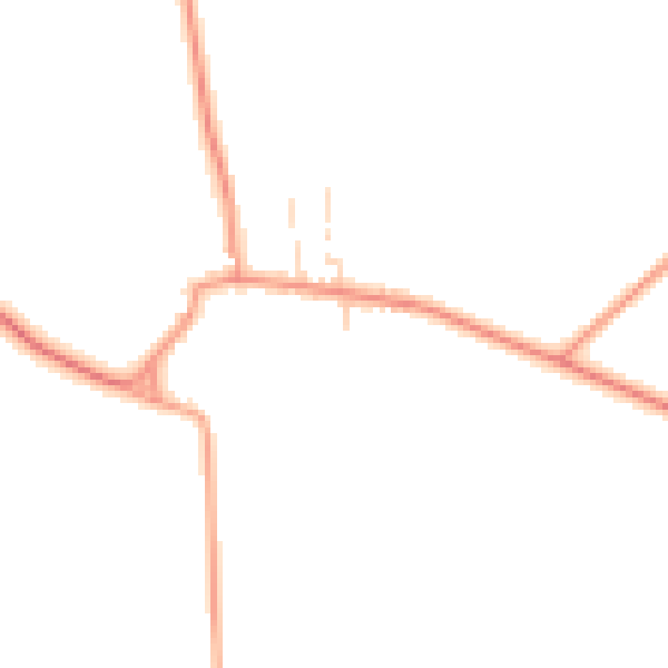 Daytime road noise heatmap for NG23 5JD