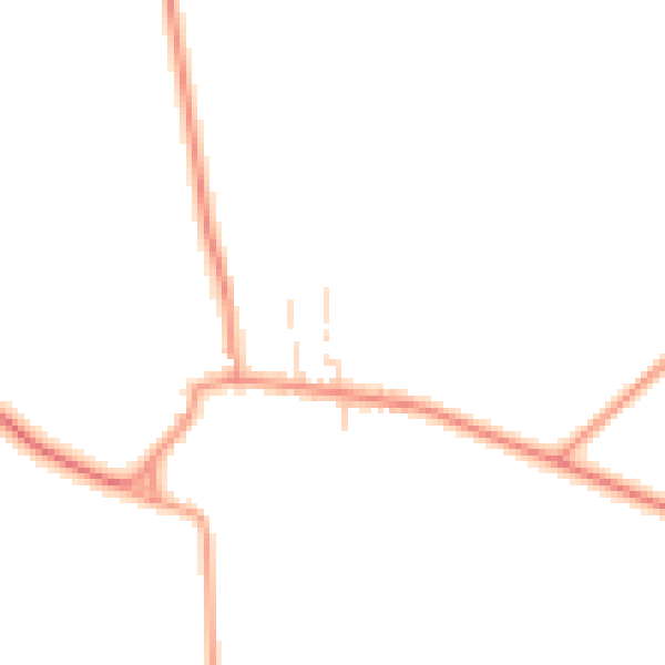 Daytime road noise heatmap for NG23 5JN