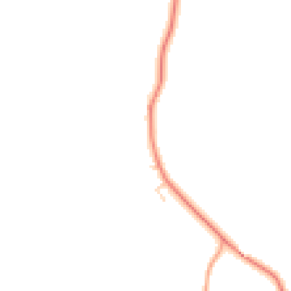 Daytime road noise heatmap for NG23 5JS