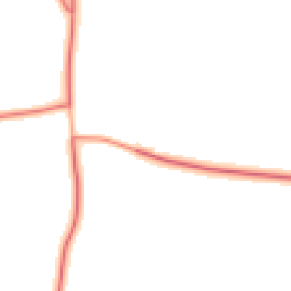 Daytime road noise heatmap for NG23 5JX