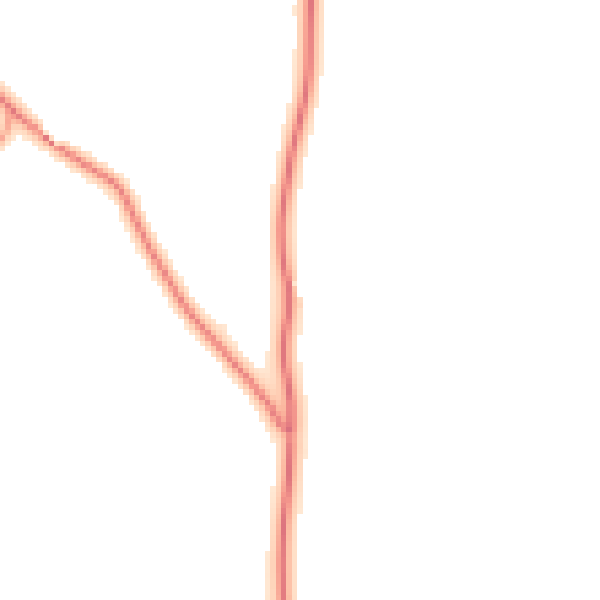 Daytime road noise heatmap for NG23 5JZ