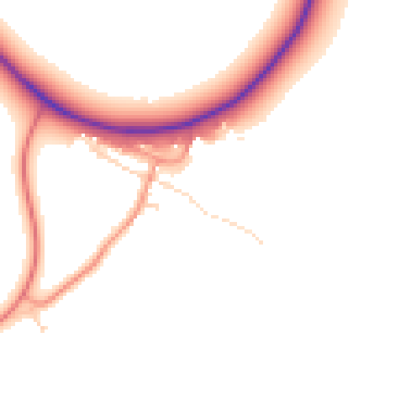 Daytime road noise heatmap for NG23 5RB