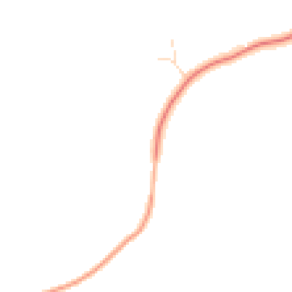 Daytime road noise heatmap for NG23 5RL