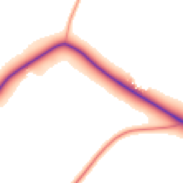 Daytime road noise heatmap for NG23 5RS