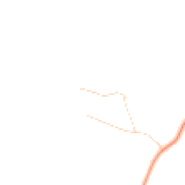 Daytime road noise heatmap for NG23 5RU