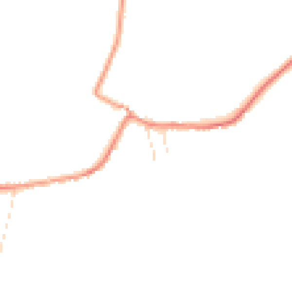 Daytime road noise heatmap for NG23 5SR