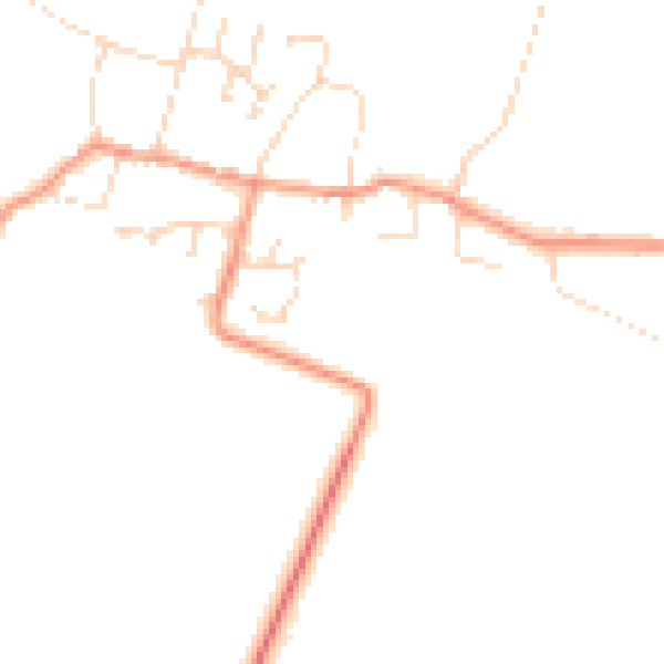 Daytime road noise heatmap for NG23 5TX