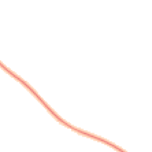 Night-time road noise heatmap for NG23 6AE