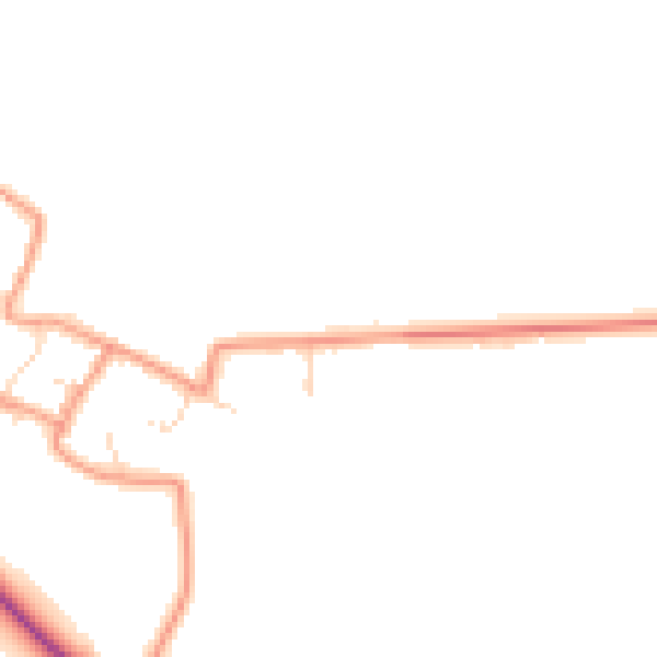 Daytime road noise heatmap for NG23 6AH