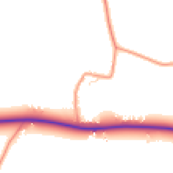 Daytime road noise heatmap for NG23 6BZ