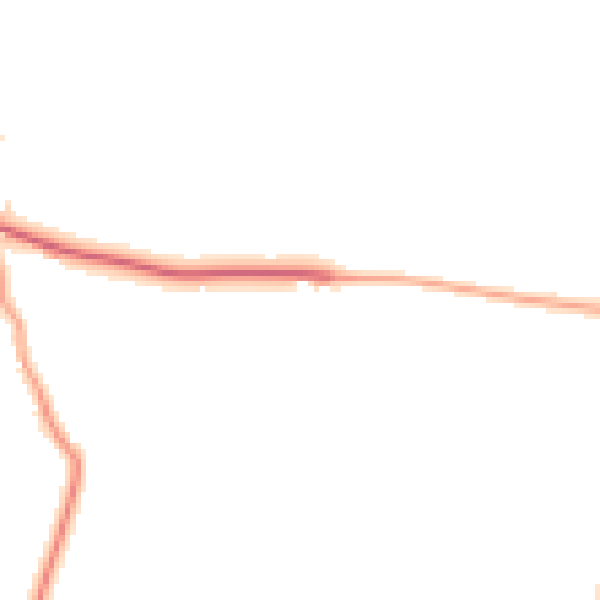 Daytime road noise heatmap for NG23 6DD