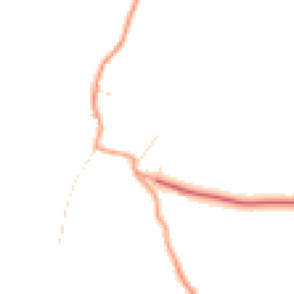 Daytime road noise heatmap for NG23 6DF