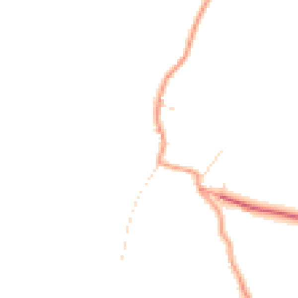 Daytime road noise heatmap for NG23 6DH