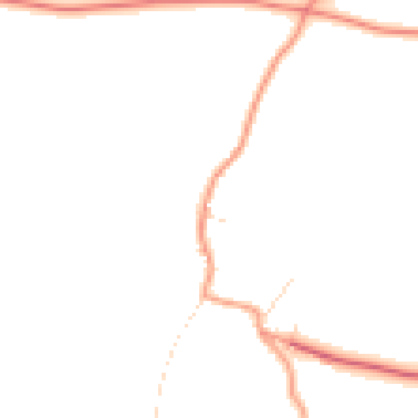 Daytime road noise heatmap for NG23 6DJ