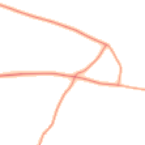 Daytime road noise heatmap for NG23 6DL