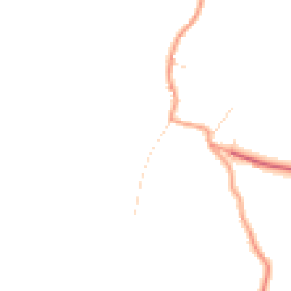 Daytime road noise heatmap for NG23 6DQ