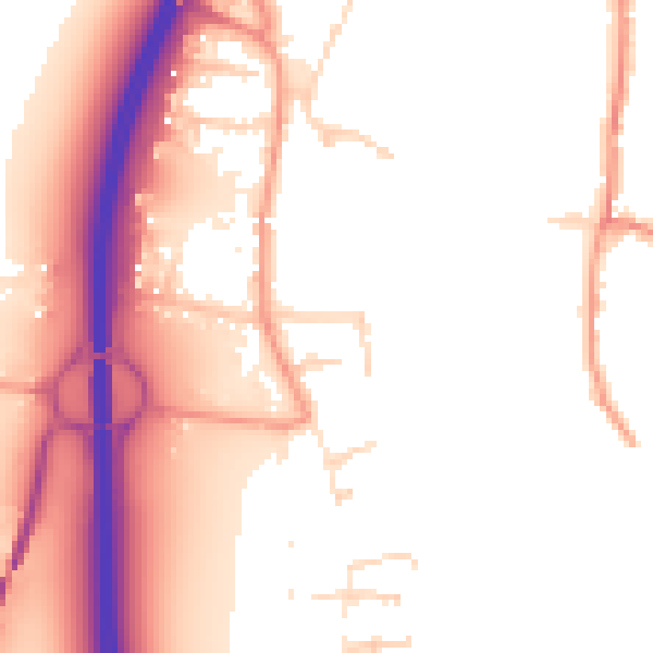 Daytime road noise heatmap for NG23 6EY