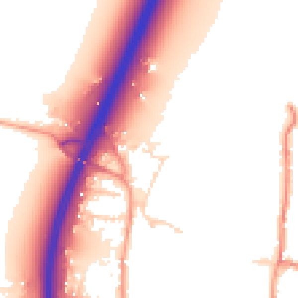 Daytime road noise heatmap for NG23 6FG