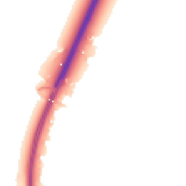 Night-time road noise heatmap for NG23 6FG