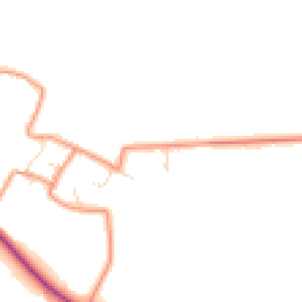 Daytime road noise heatmap for NG23 6FL