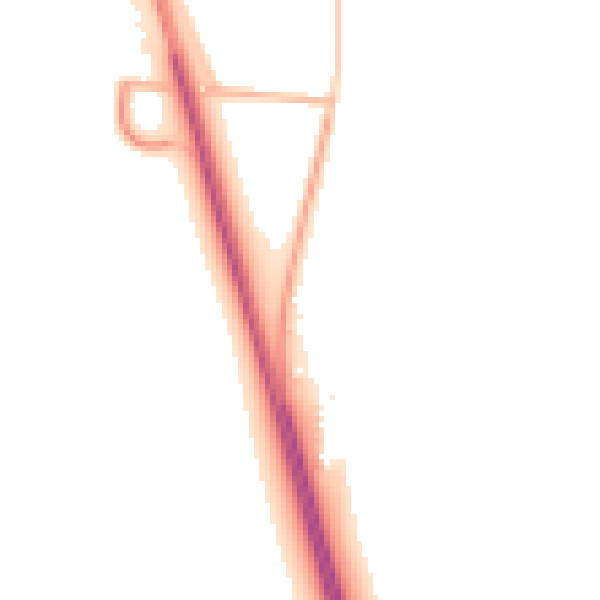 Night-time road noise heatmap for NG23 6FN