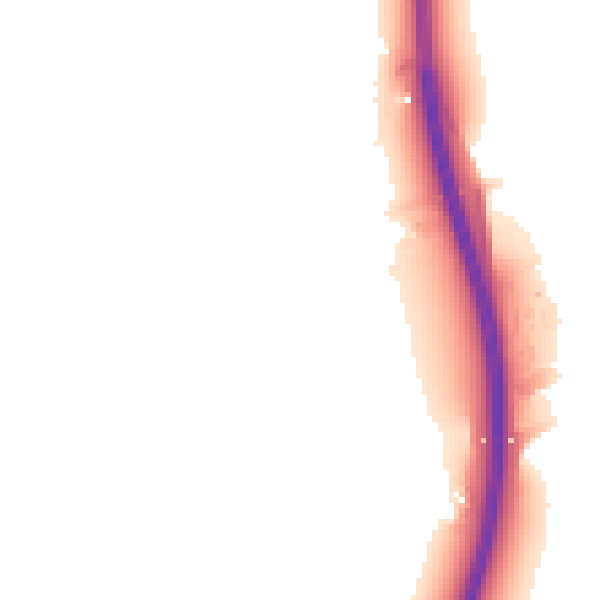 Night-time road noise heatmap for NG23 6GH