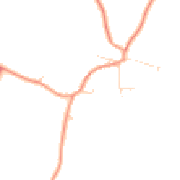 Daytime road noise heatmap for NG23 6GZ