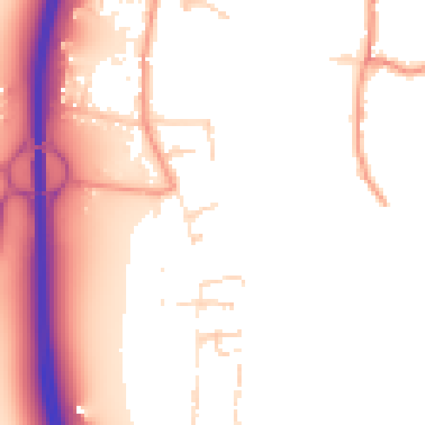 Daytime road noise heatmap for NG23 6HE