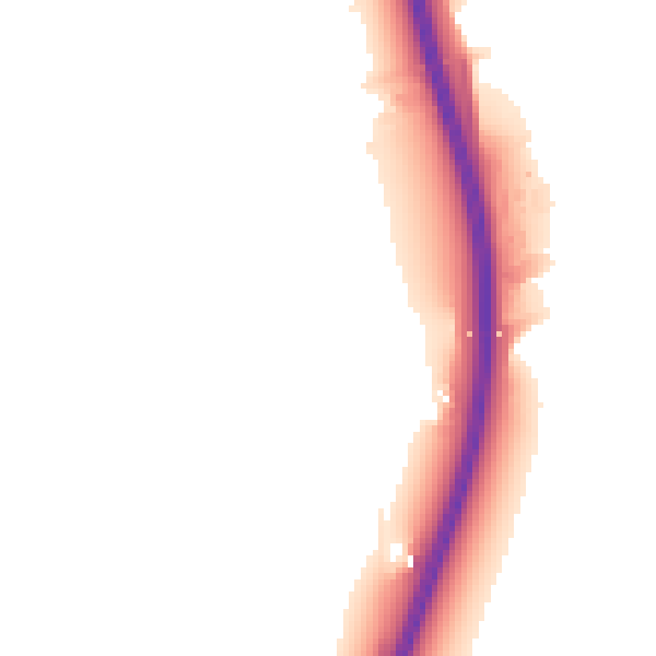 Night-time road noise heatmap for NG23 6JD