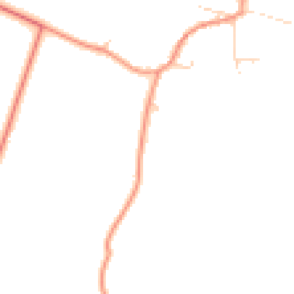 Daytime road noise heatmap for NG23 6JU