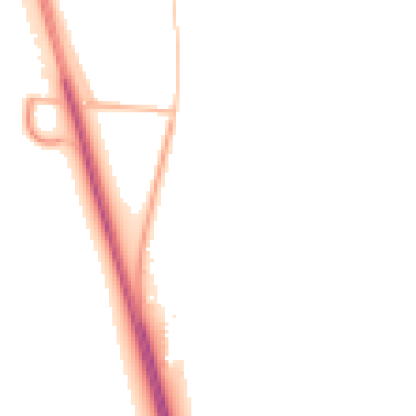 Night-time road noise heatmap for NG23 6LP
