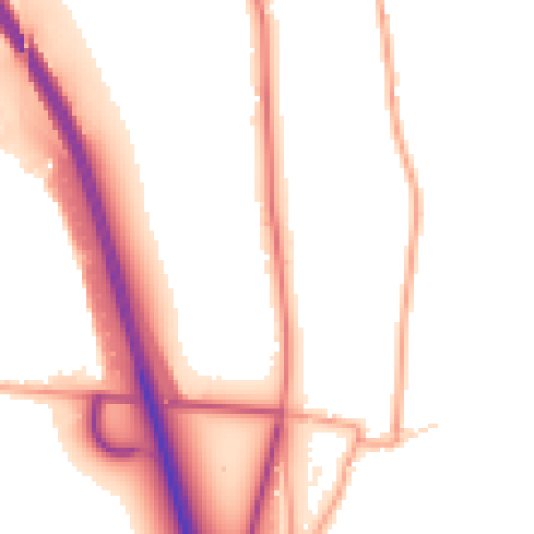 Daytime road noise heatmap for NG23 6NL