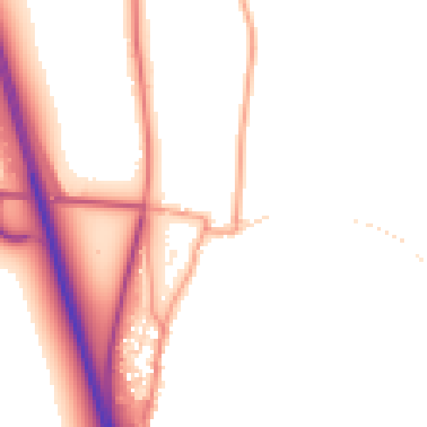 Daytime road noise heatmap for NG23 6NS