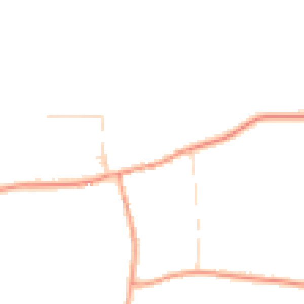 Daytime road noise heatmap for NG23 6RZ