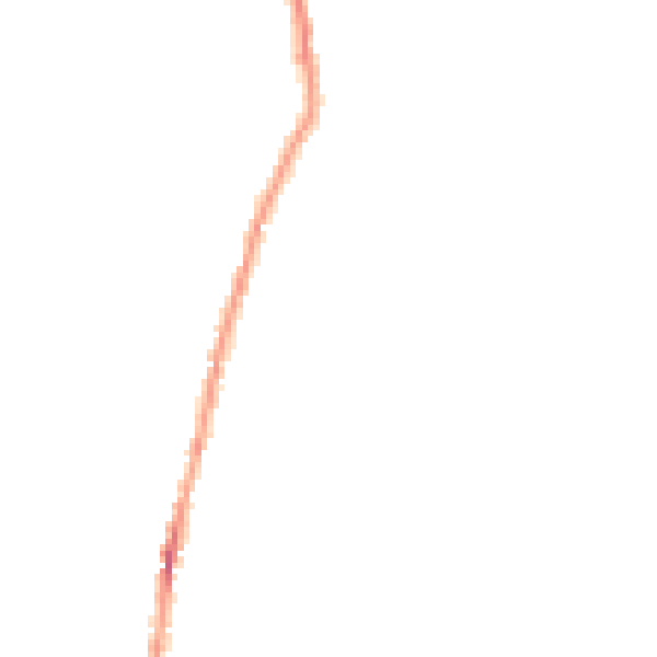 Night-time road noise heatmap for NG23 7BF