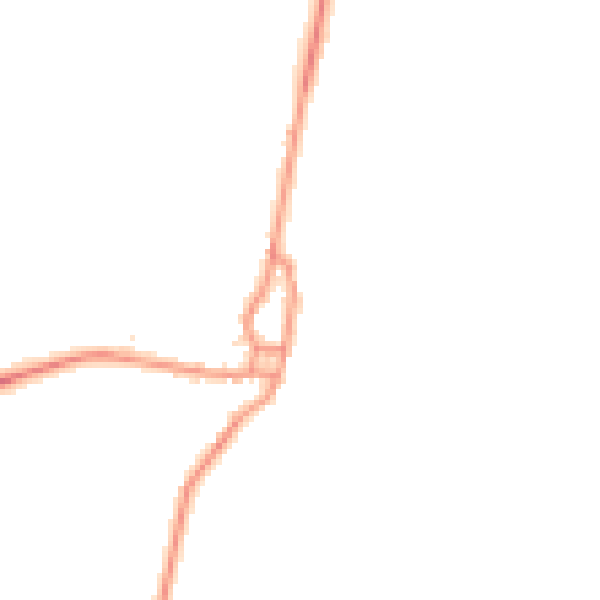 Daytime road noise heatmap for NG23 7EB