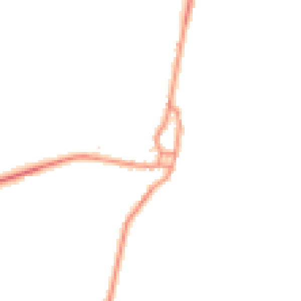 Daytime road noise heatmap for NG23 7EW