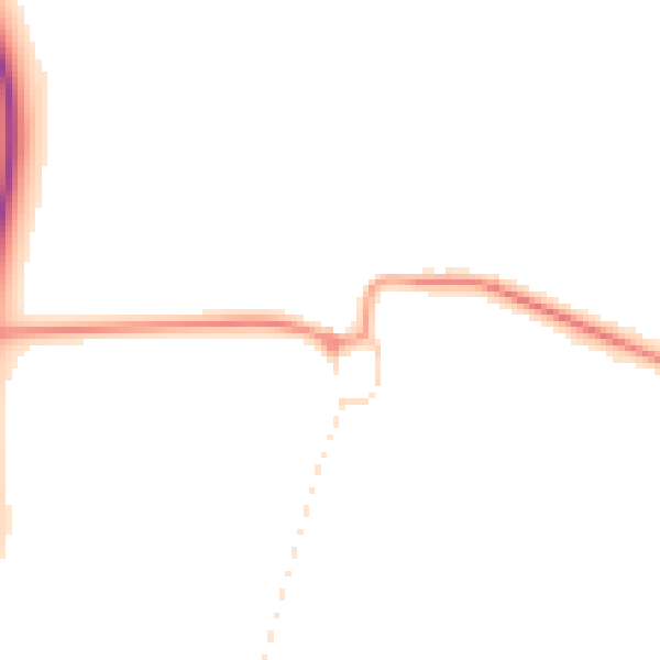 Daytime road noise heatmap for NG23 7HF