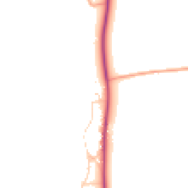 Daytime road noise heatmap for NG23 7HH