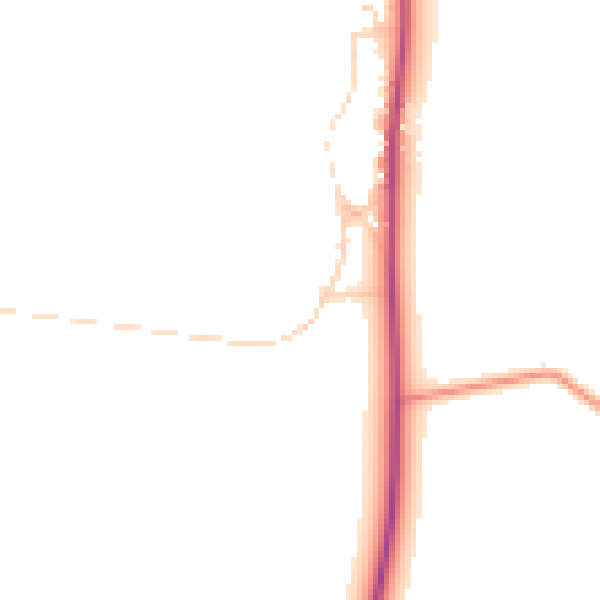 Daytime road noise heatmap for NG23 7HL